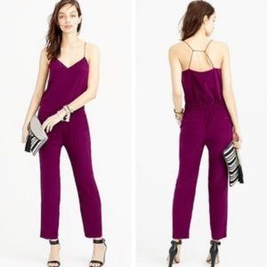 J Crew silk jumpsuit